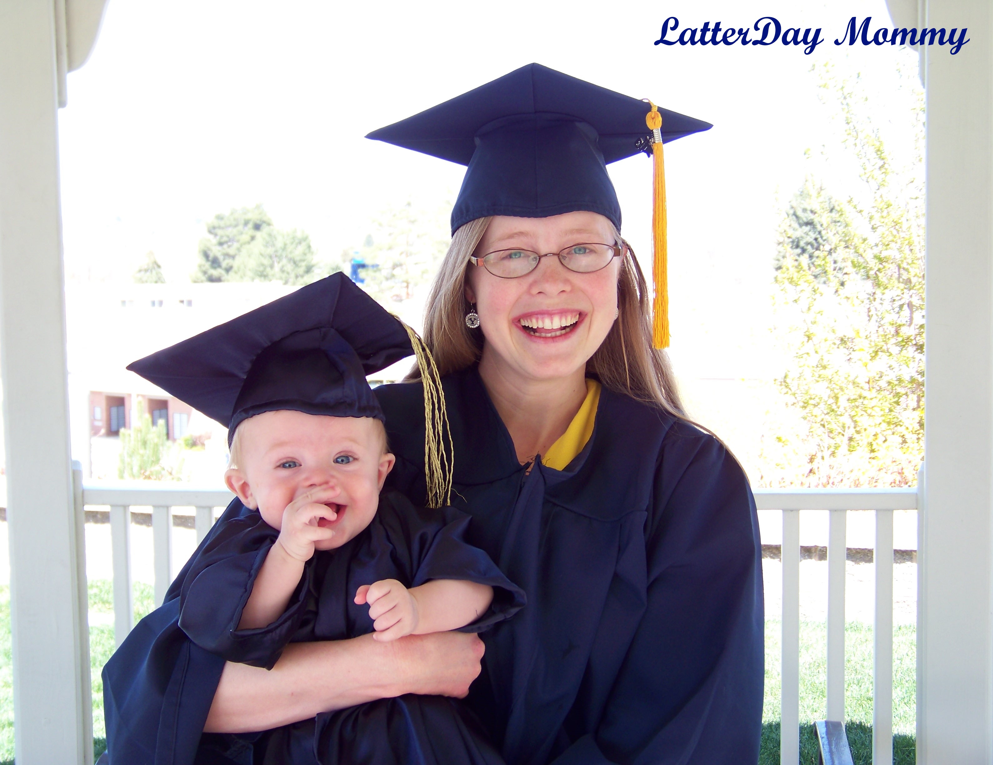 Infant cap store and gown