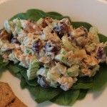 spinach almond chicken salad
