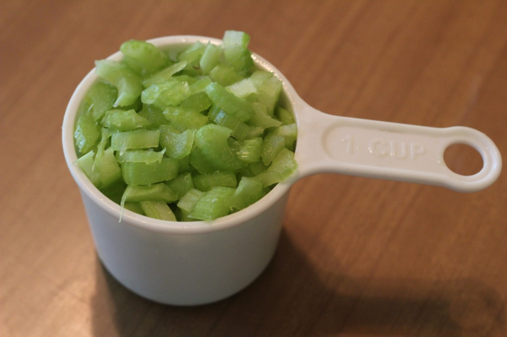 how much celery does broccoli salad call for