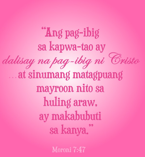 pag-ibig ni Cristo tagalog love quote