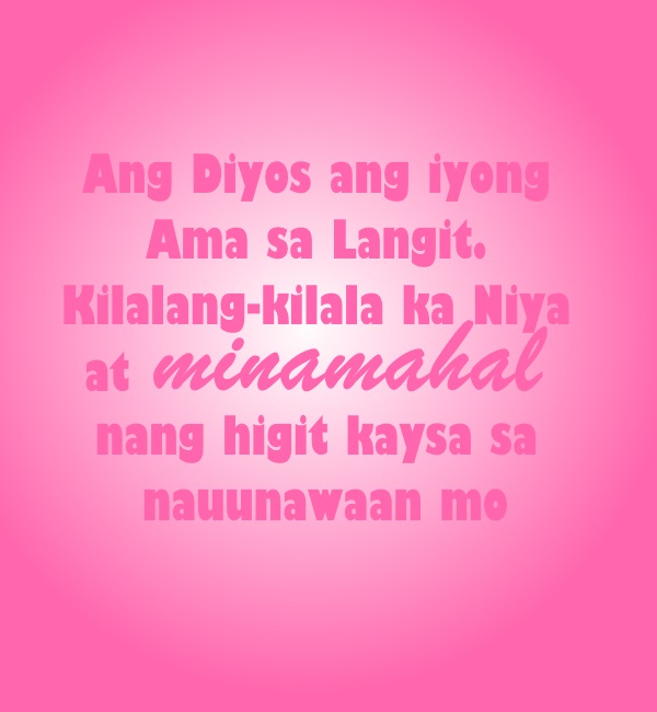 mahal ka ng diyos quote