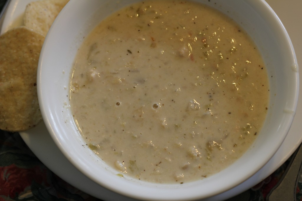 Creamy chicken bean soup