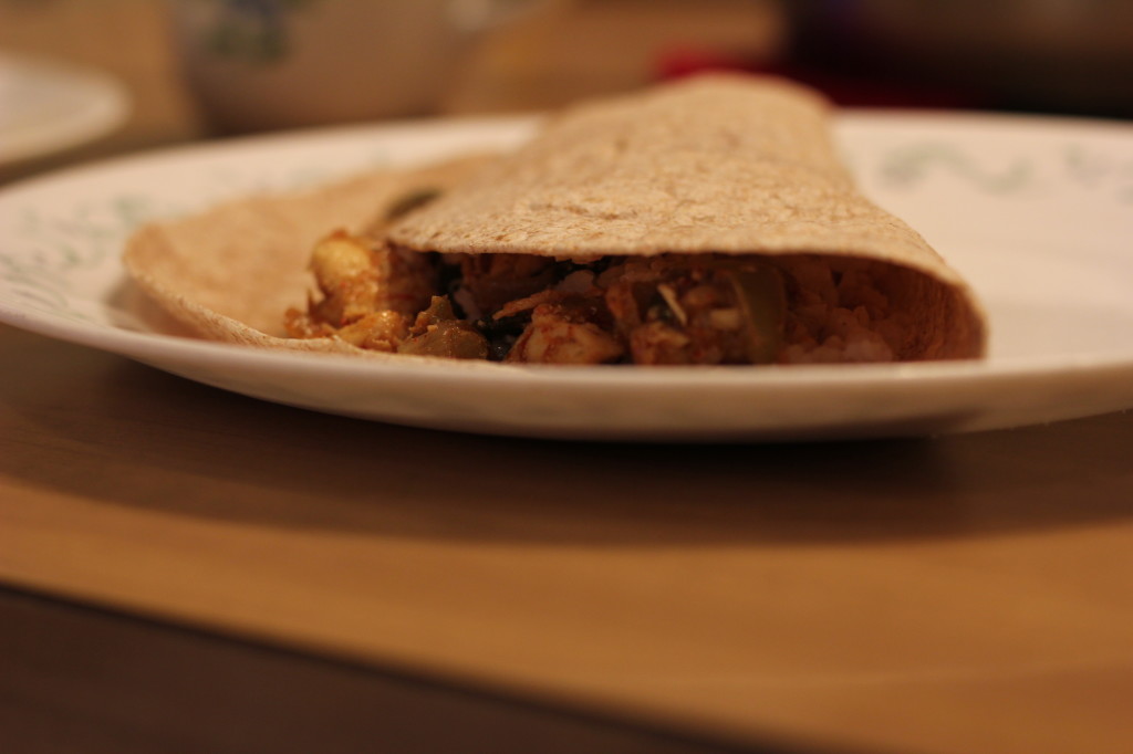 Whole wheat fajitas